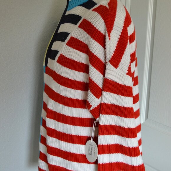 STAUD HAMPTON CAPTAIN STRIPE SWEATER- NWT $98 - Picture 6 of 10